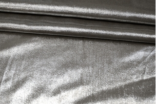 Плательно-блузочная ткань с люрексом серебряная FRM H26/M60 17102227