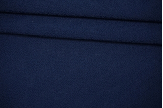 Фактурный плательно-блузочный креп темно-синий FRM H26/M20 19102221