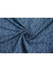 Жаккард костюмный зигзаг сине-голубой TRC H34/3/M40 3112231