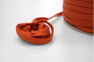 Плоский   шнур 1 см оранжевый 4012292
