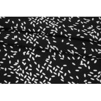 ОТРЕЗ 2,7 М Мраморная креповая вискоза черно-синяя овалы Marella SVM-(57)- 9012257-1