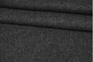 Костюмно-пальтовая двухслойная шерсть темно-серая H55/CC70 2082259