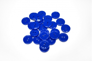 Пуговица костюмная синяя 18 мм пластик (G1) 27122211