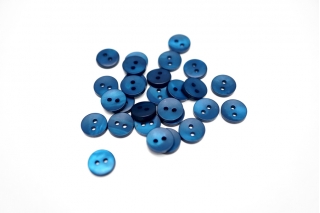 Пуговица рубашечная синяя 10 мм пластик (D1) 27122213