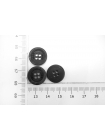 Пуговица черно-серая 15 мм пластик (O1) 27122233