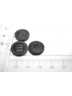 Пуговица черно-серая 15 мм пластик (O1) 27122233