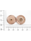 Кнопка пришивная бежево-розовая 20 мм ST-(T2) 21122221