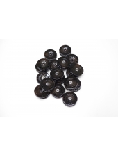 Кнопка пришивная черно-коричневая 22 мм ST-(U2) 21122234