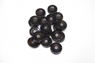Кнопка пришивная черно-коричневая 22 мм ST-V1 21122234