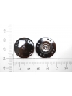 Кнопка пришивная черно-коричневая 22 мм ST-(U2) 21122234