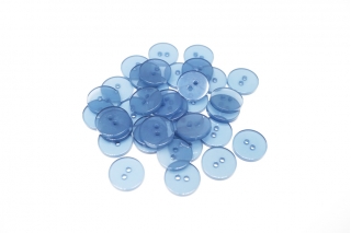 Пуговица костюмная голубая18 мм пластик  (G1)- 22122207