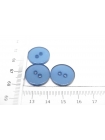 Пуговица костюмная голубая18 мм пластик  (G1)- 22122207