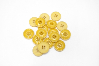 Пуговица костюмная желтая 20 мм пластик  (C1)- 22122218