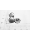 Пуговица металлическая серебристая 12 мм (F2) 24122241