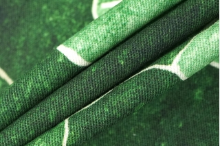 Хлопок костюмный стрейч Зеленая абстракция KZ H11/3 SC 16042311
