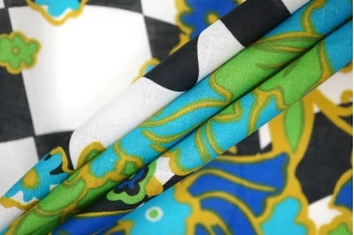 Хлопок рубашечный тонкий Купон Абстракция Max Mara H9/A66 28042314