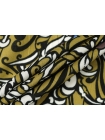 Рубашечный хлопок тонкий MAX MARA Горчичный Цветы ММ H9/7/B40 28042301