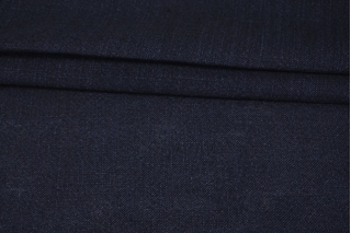 Костюмный лен с шелком Темно-синий  KZ H15/4 F22 16042324