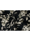Хлопок костюмный Бежевые цветы на черном KZ H11/2 D30 16042338