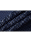 Костюмный лен с шерстью Синяя геометрия KZ H16/2/ С00 18042333