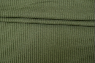 Трикотаж кашкорсе мягкий Зеленый хаки TRC H40/5 P20 25042302
