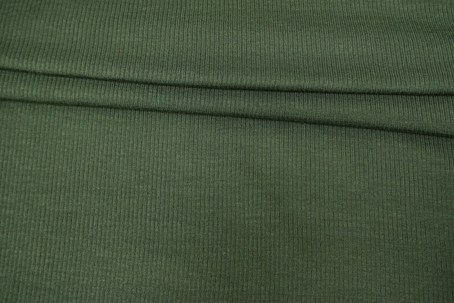 Трикотаж кашкорсе мягкий Темно-зеленый TRC H40/5 P20 25042308