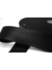 Репсовая муар лента Черная 2 см SH-A50 19052328