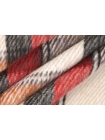 Хлопок костюмно-пальтовый BALLI  Ворсовый Красный Клетка IDT H57/ L10 30052342