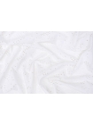 Трикотаж с вышивкой и перфорацией Белый H41/3 W30 3042339
