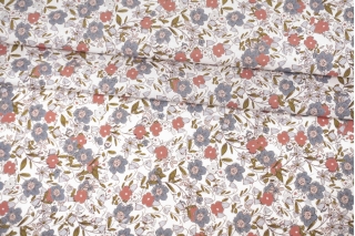 Поплин рубашечный LIBERTY Цветы на молочном TIG H9/7 B30 10102326