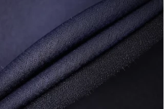 ОТРЕЗ 1,55 М ДЕФЕКТ Кади креп-атлас Глубокий синий FRM (ДФ9)  27092345-2