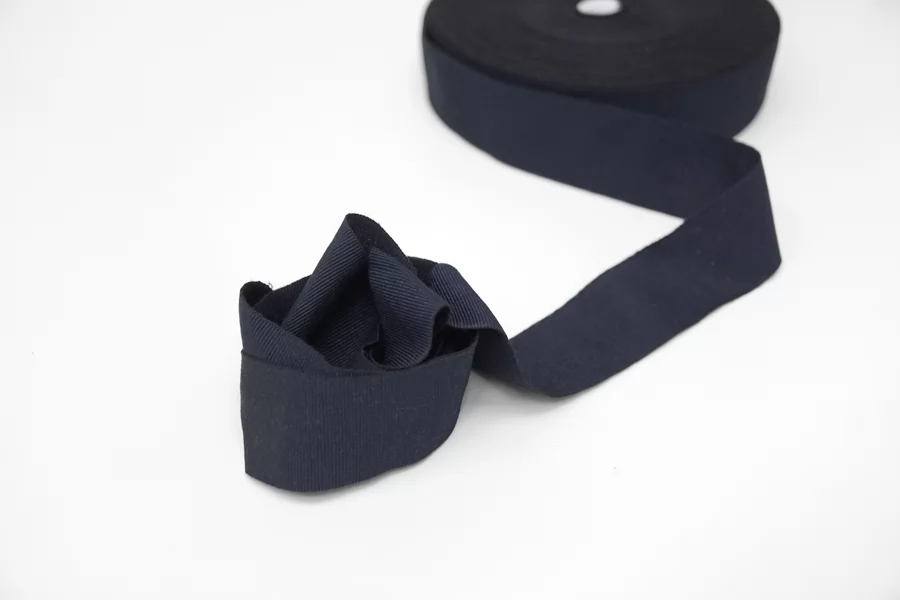 Лента хлопковая репсовая Глубокий темно-синий 3 см LA30 17022323