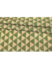 Хлопок рубашечный Бежево-зеленая геометрия DRT H9/B40 4032340