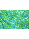 Вискоза плательная Зелено-голубая абстракция DRT H21/4 I50 4032356