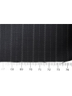 Костюмно-плательная шерсть Полоска Иссиня-черная BRS H60/4 DD30 11072329