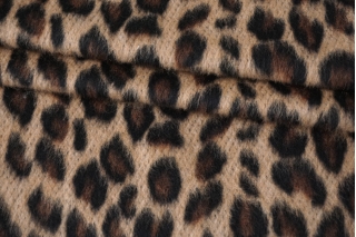 Пальтовая шерсть Леопард Бежево-коричневый NST H57/ HH30 23072321