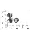 Пуговица на ножке плательная пластик 9 мм Черно-серая (О1) 18052359