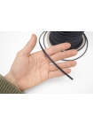 Вощеный хлопковый шнур круглый  0,5 см Черный KR-3D 20032312