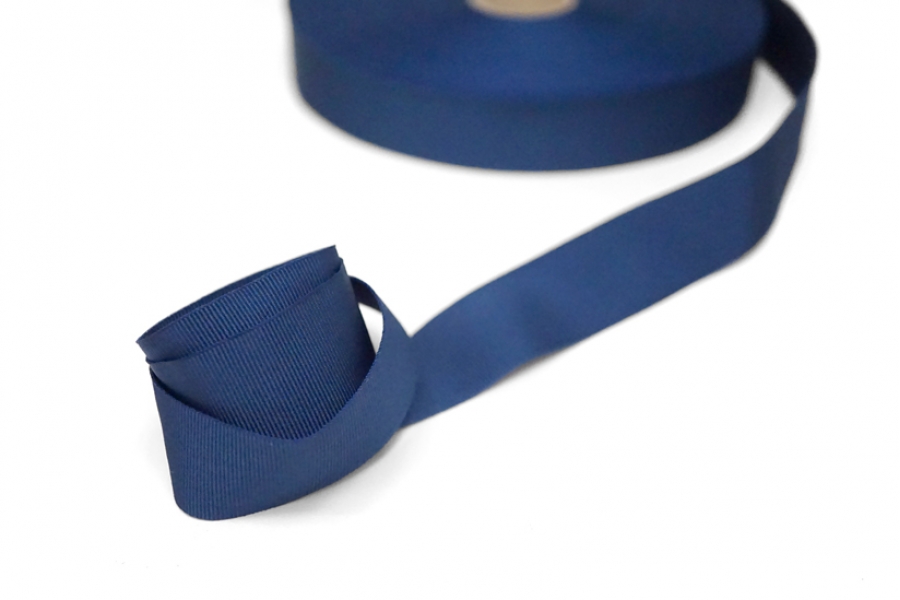 Репсовая лента Синяя 2,5 см LA-40 21062305 - купить в интернет-магазинетканей в Москве