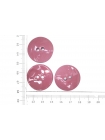Пуговица пальтовая глянцевая Пастельно-розовая 28 мм Металл (K2) 19012304