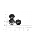 Пуговица рубашечная Черная 15 мм пластик (R1) 19012316