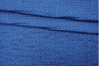 Фактурная нарядная ткань Синяя H37/M60 22012314