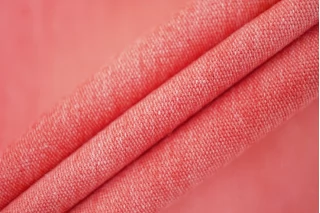 ОТРЕЗ 2,2 М ДЕФЕКТ Костюмный лен с хлопком Коралловый (ДФ1) 22012342-2