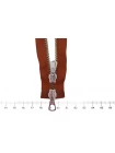 Молния металлическая разъемная "Lampo" Рыже-коричневая  45,5 см L24  5062323