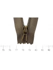 Молния металлическая неразъемная "Lampo" Серо-коричневая  14 см L24  5062354