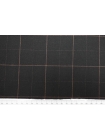 Костюмно-плательная шерсть в клетку Черно-коричневая FRM H60/1/DD30 26062311