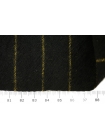 Костюмно-плательная вареная шерсть Полоска Черная FRM H60/4/ DD70 26062342