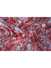 Вискоза креповая MAX MARA Цветочная абстракция Красная MM H21/11 H60 5072358