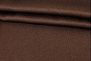 ОТРЕЗ 2,8 М Блузочный атлас с шелком MAX MARA Шоколад MM (07) 4072344-2