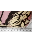 Костюмно-плательная вискоза Тюльпаны Лилово-розовая TRC H21/12  I40 24112330